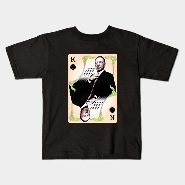 The King of Spades Kids T-Shirt by Aine Creative Designs